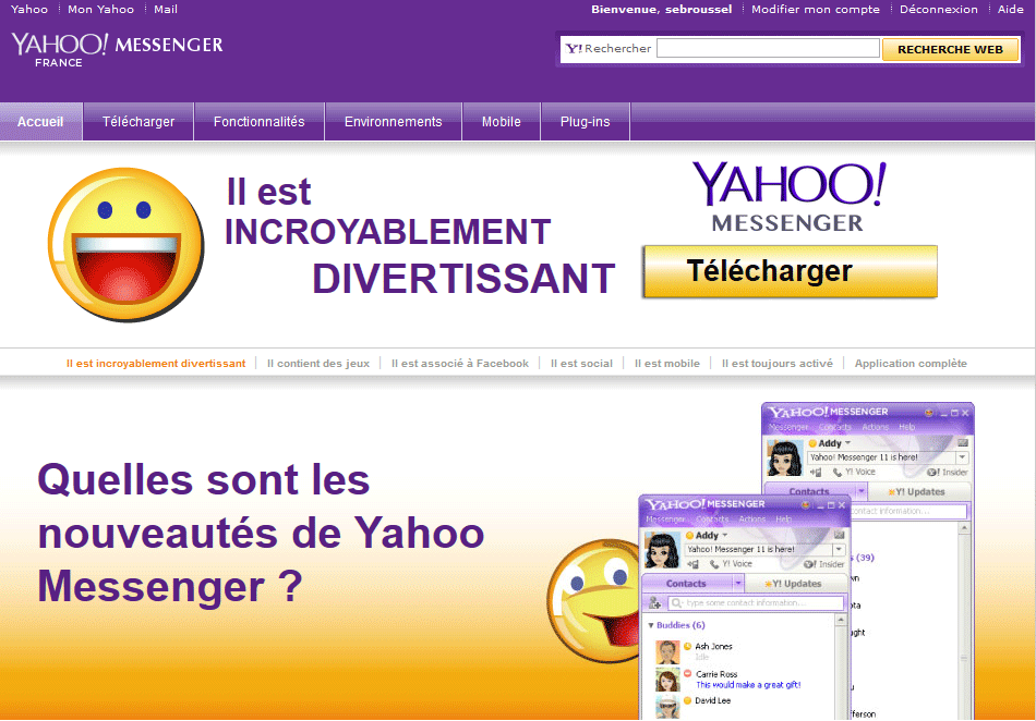 Télécharger Yahoo Messenger - Aussitot.fr