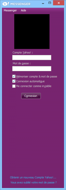 Connexion Yahoo Messenger