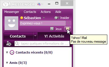 Accéder à votre boîte Yahoo Mail depuis Yahoo Messenger - Aussitot.fr