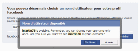 Choisir un nom d utilisateur Facebook  Aussitot fr