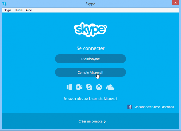 Skype - compte Messenger
