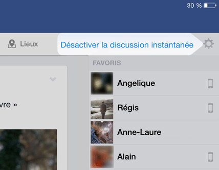 Desactiver discussion instantanée messenger 2018