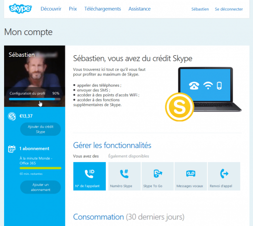 Compte Skype